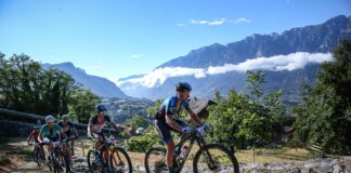 Il gruppo di testa della gara Marathon