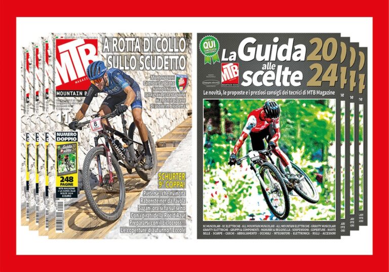 MTB Magazine ti aspetta in tutte le edicole d’Italia! E in allegato anche la Guida alle Scelte 2024