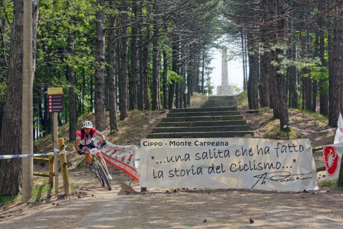 Mtb offroad sterrato sole collina