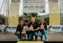 Le quattro bici vincitrici della prima edizione del Bike Festival Award