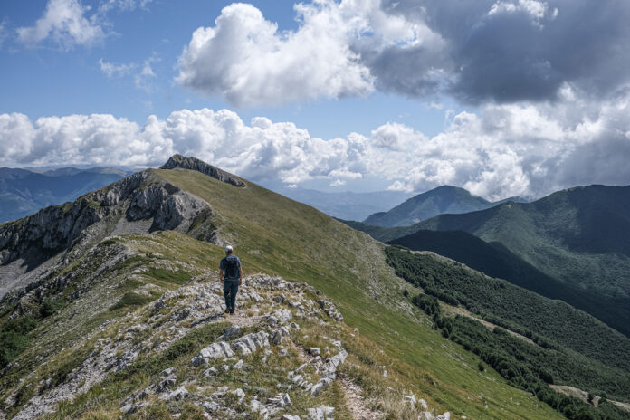 Camminata in montagna